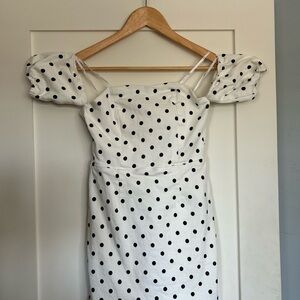 Lulu’s White Polka Dot Dress